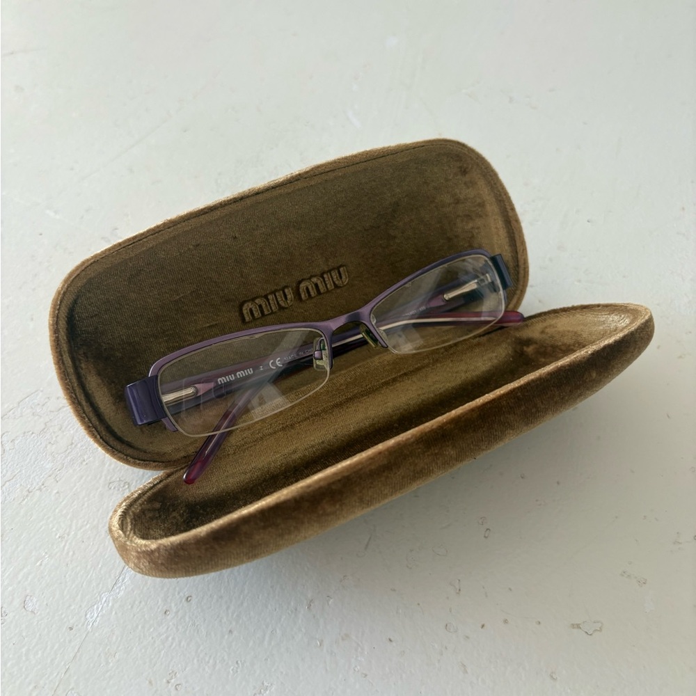Miu Miu Purple Eyeglasses (Selling Without Case)